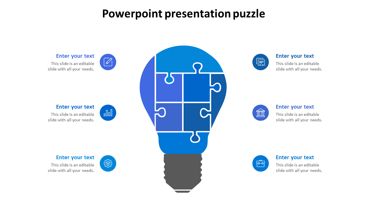 Free - PowerPoint Presentation Puzzle Template Slide Design